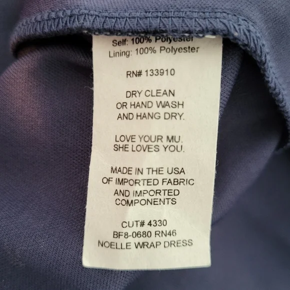 Show Me Your MuMu Noelle Wrap Maxi Dress Navy Flutter Sleeve V-Neck Small - Picture 10 of 10